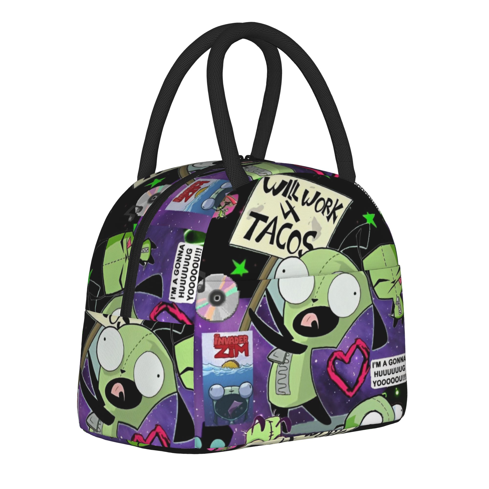 Food Storage In Cooler - Invaders Zim Gir Insulated Lunch Bag