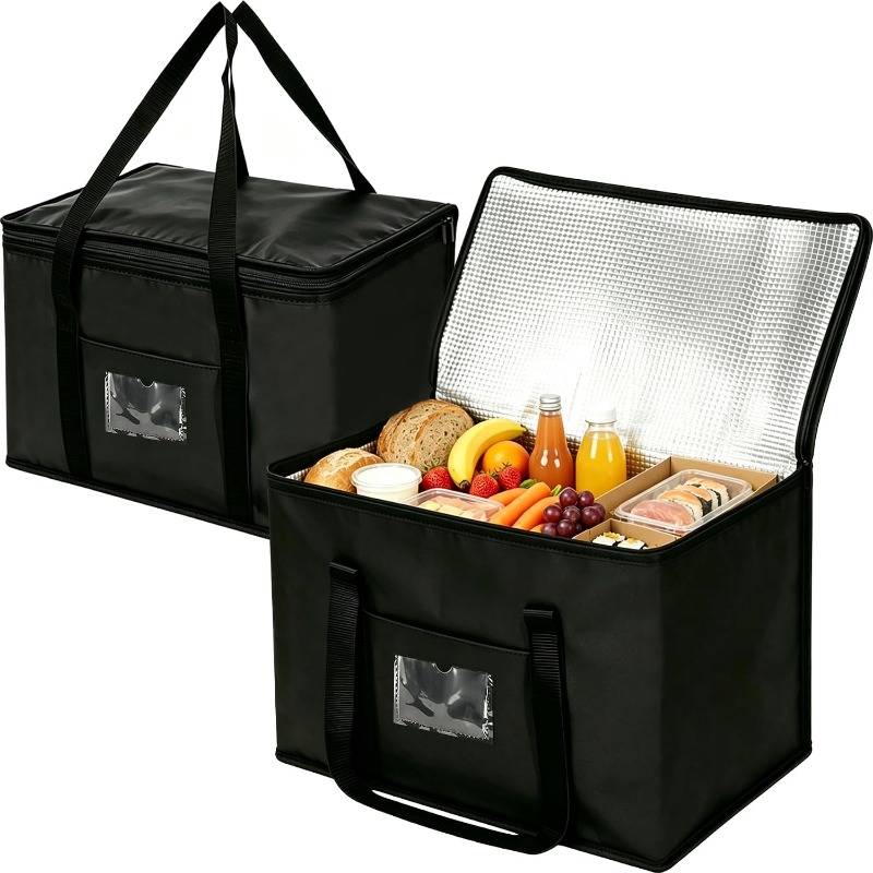 Food Storage Zipper Bags - 1pc Large Insulated Picnic Cooler Tote