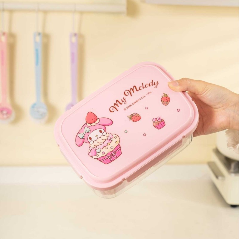 Food Storage With Dividers - Hello Kitty Kuromi Food Storage Container—Microwave-Safe,
