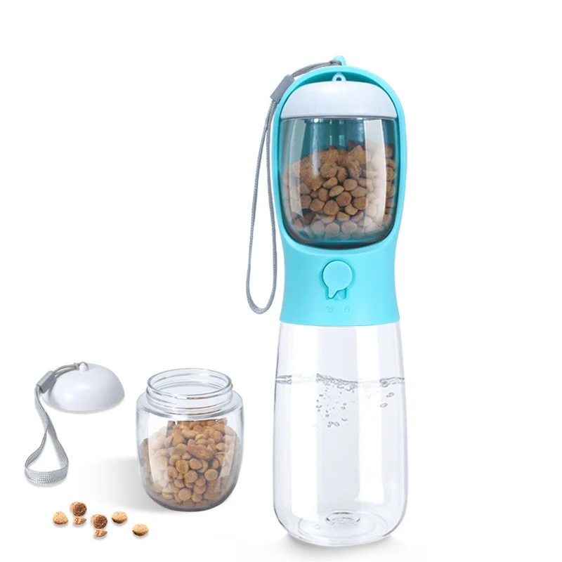 Food Storage Necessities - Dog Water Bottle with Food Container,