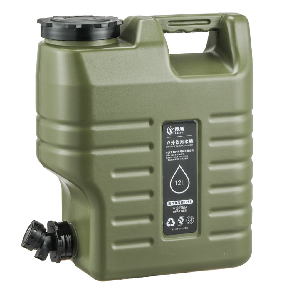 Food Storage Emergency - 3.2 Gallon/12L Water Bucket Food-Grade PE