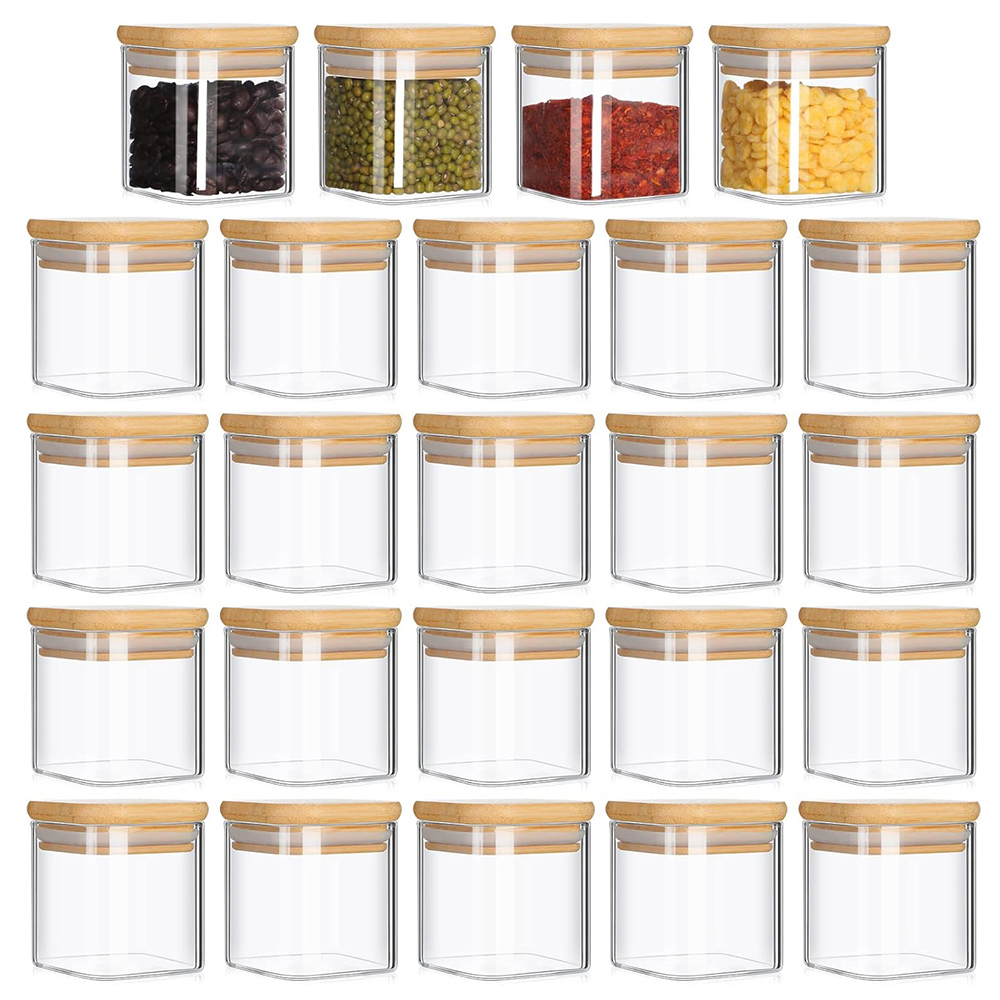 4oz 6Packs Glass Jars Set with - Food Storage Jar Labels 评论和价格