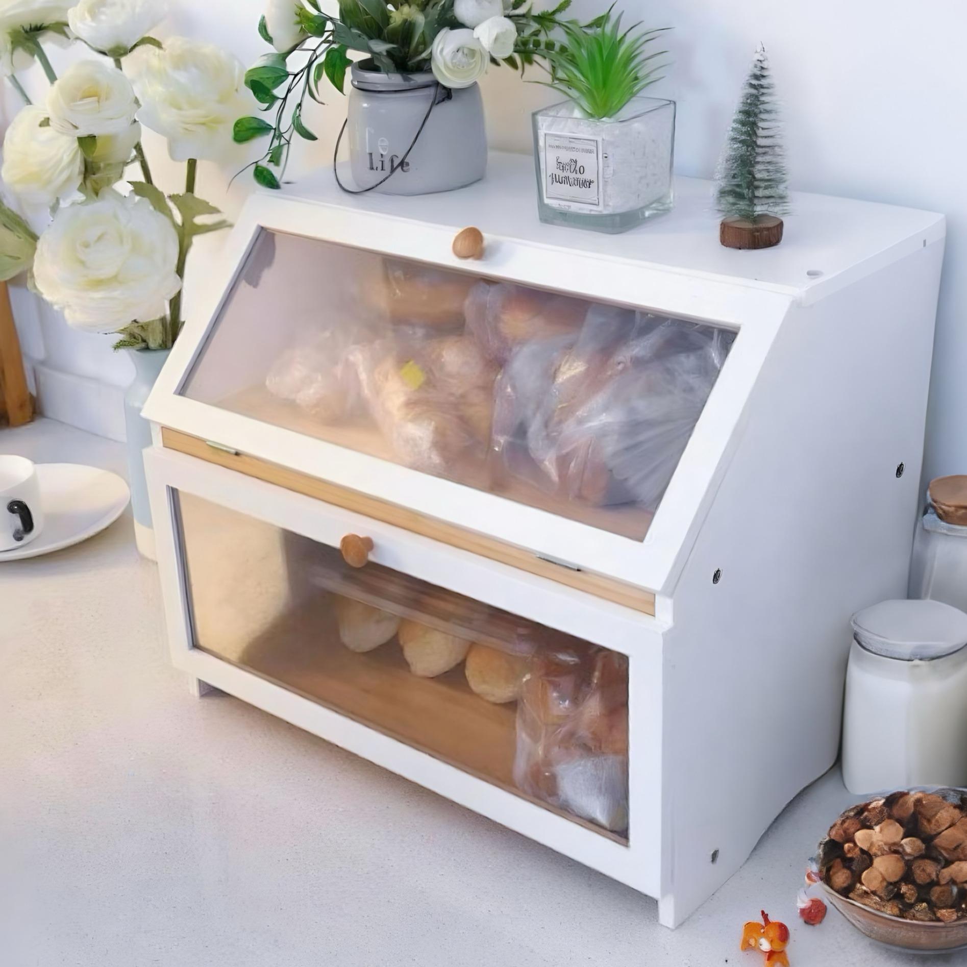 HOMEKOKO Double Layer Bread Bo - Food Storage Box Large 评论和价格