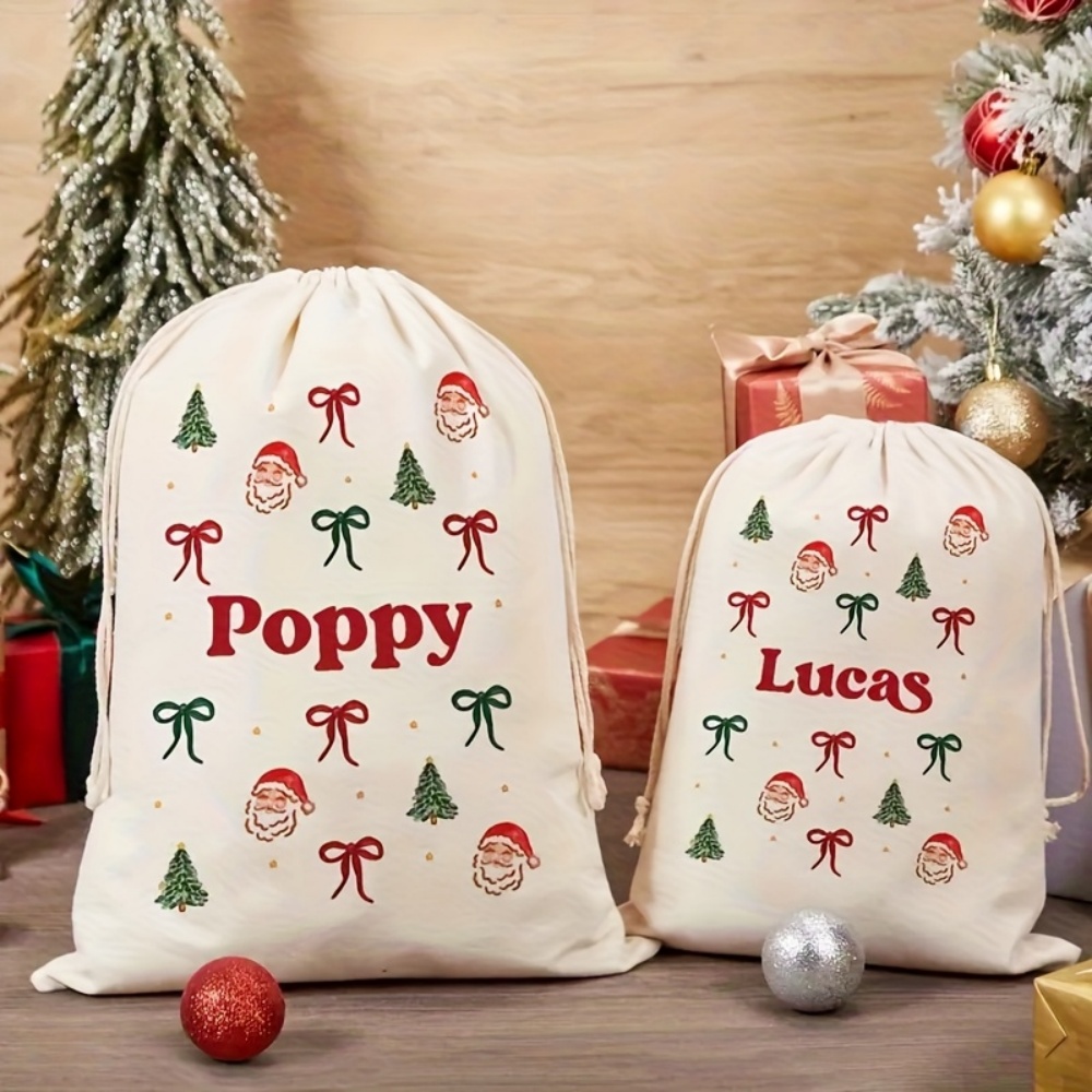 Personalised Simple Santa & Ch - Food Storage Name 评论和价格