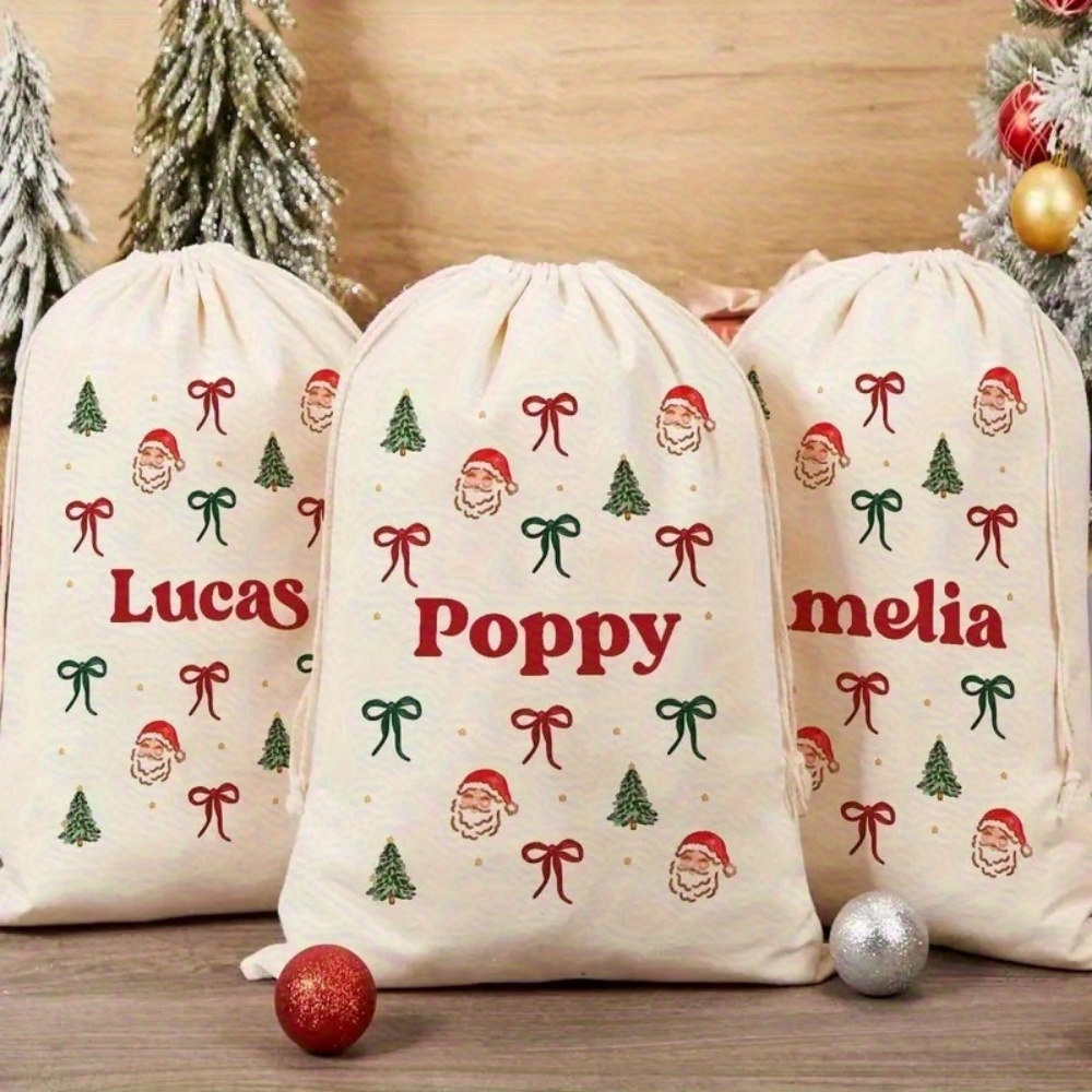 Personalised Simple Santa & Ch - Food Storage Name 评论和价格