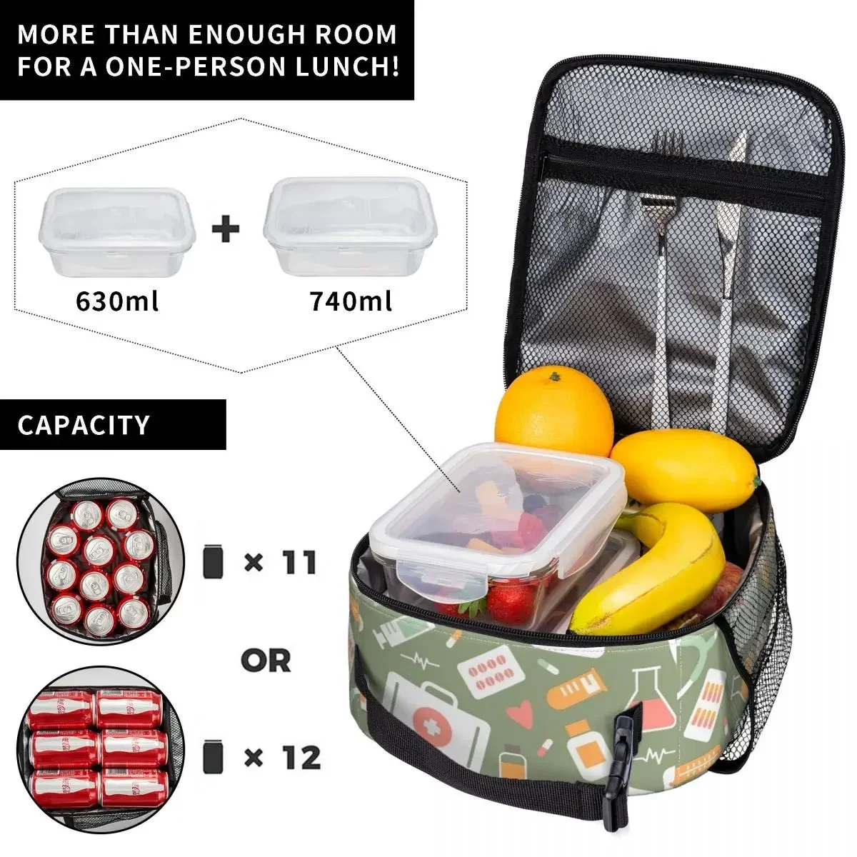 Nurse Healthcare Pattern Merch - Food Storage Zipper Bags 评论和价格