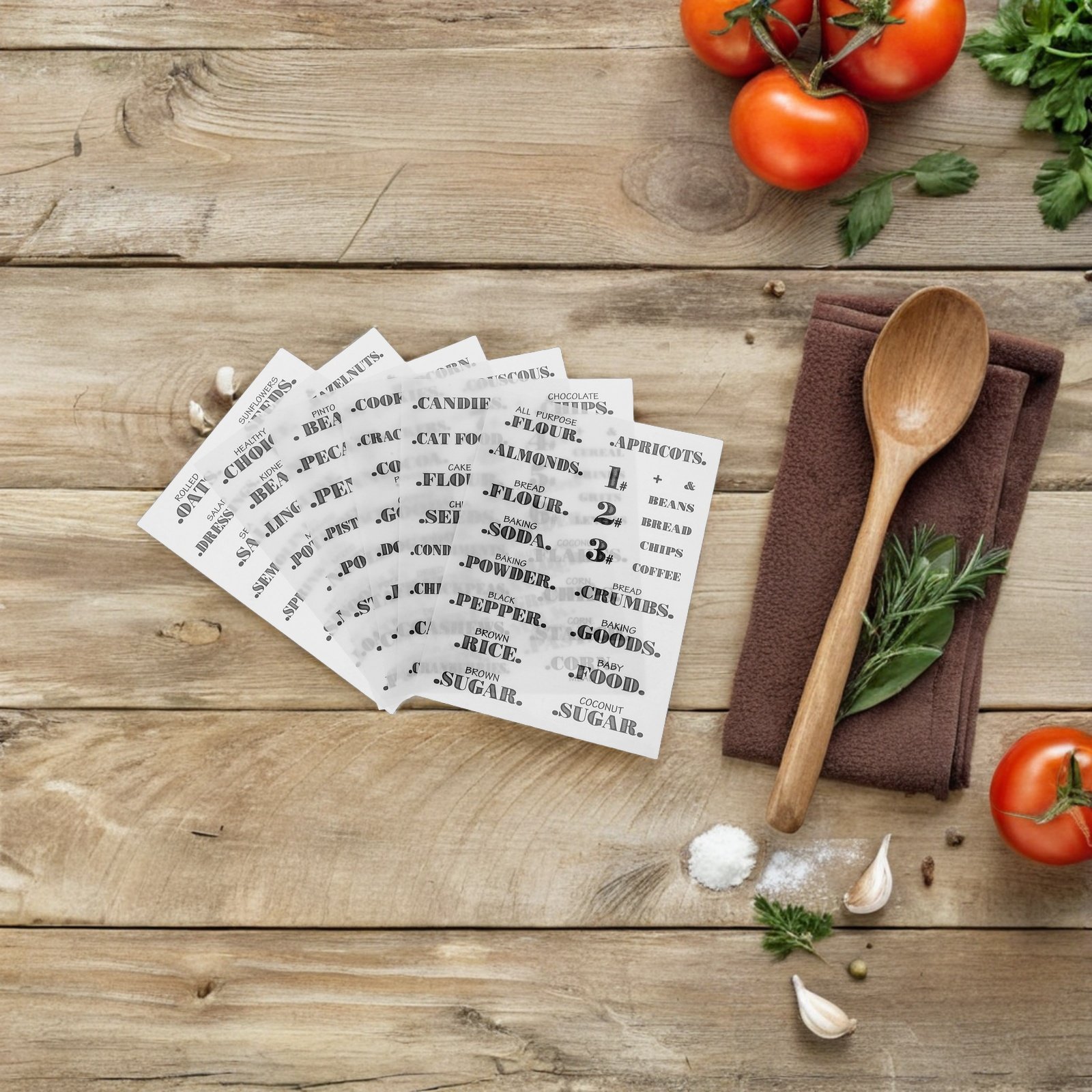6Sheets Clear Waterproof Kitch - Food Storage Jar Labels 评论和价格