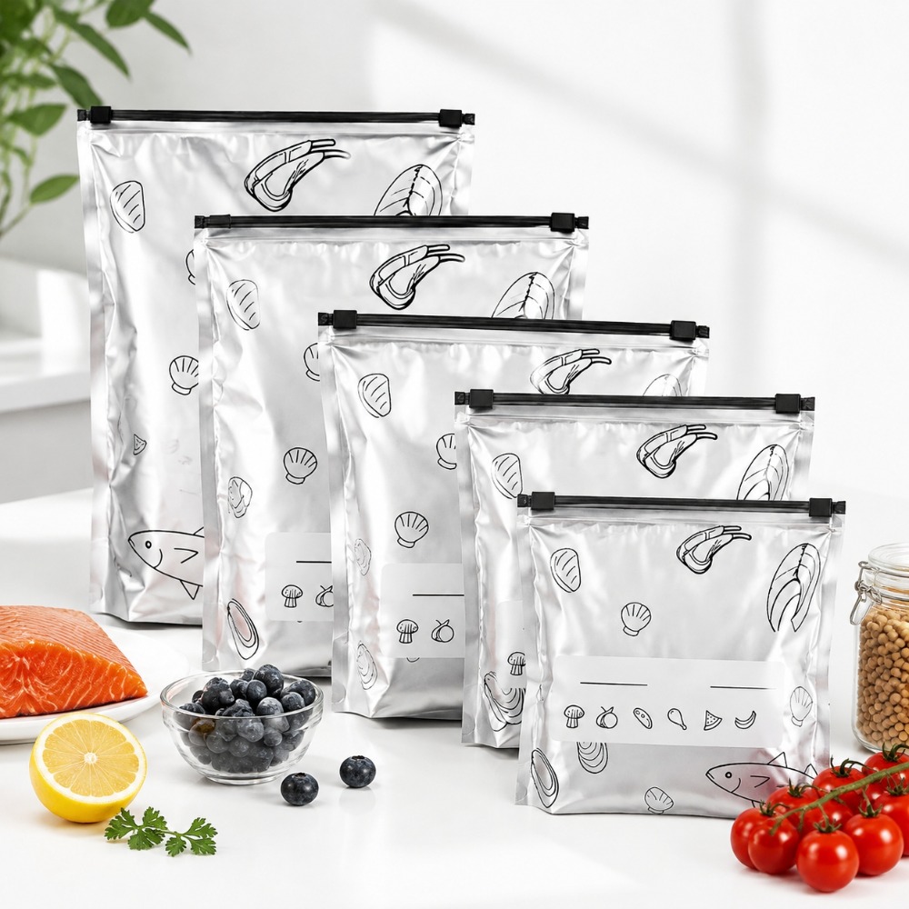 35Pcs Aluminum Foil Food Stora - Food Storage Zipper Bags 评论和价格