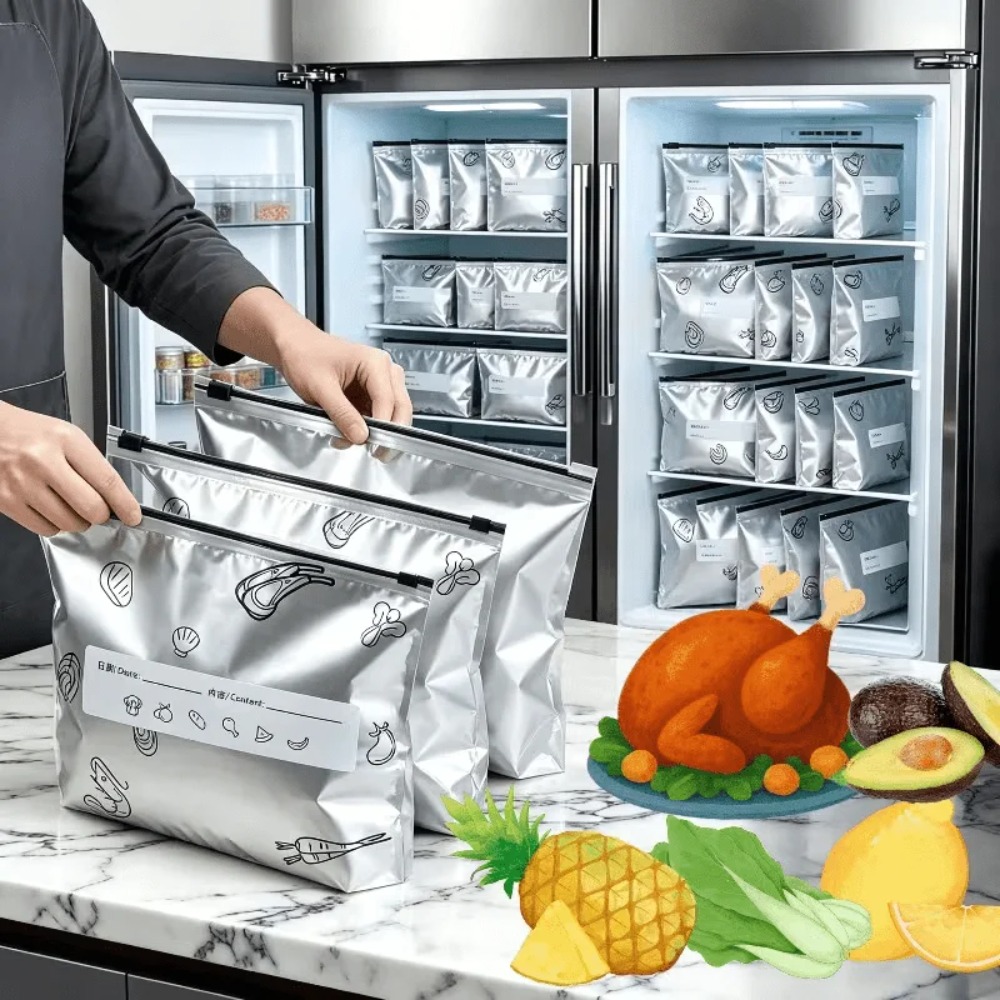 35Pcs Aluminum Foil Food Stora - Food Storage Zipper Bags 评论和价格