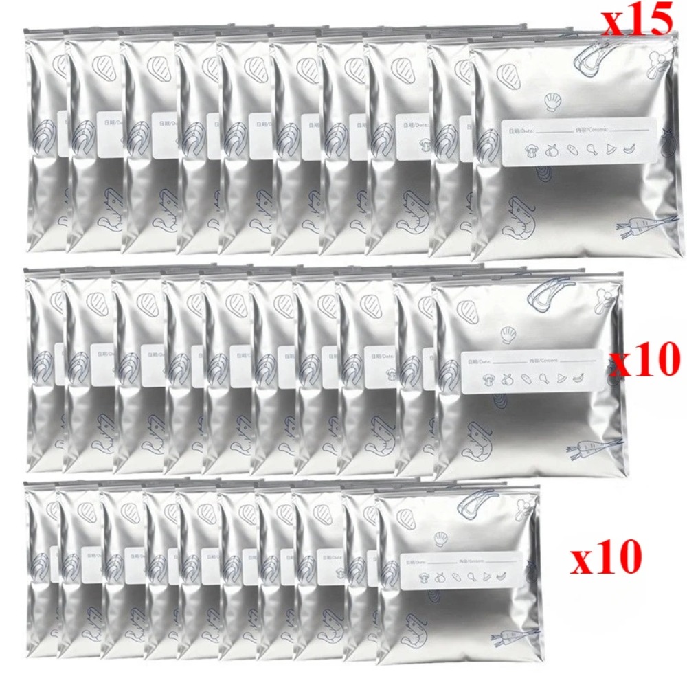 35Pcs Aluminum Foil Food Stora - Food Storage Zipper Bags 评论和价格