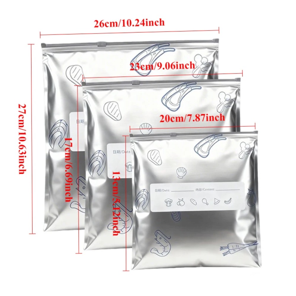 35Pcs Aluminum Foil Food Stora - Food Storage Zipper Bags 评论和价格
