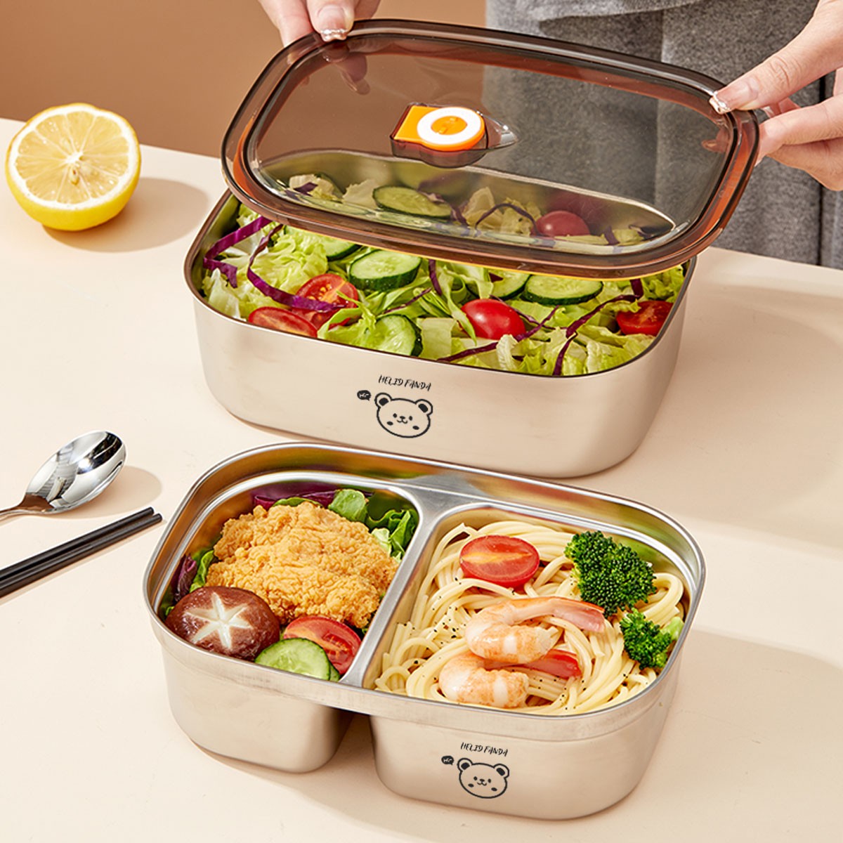Portable 304 Stainless Steel B - Food Storage Box Large 评论和价格
