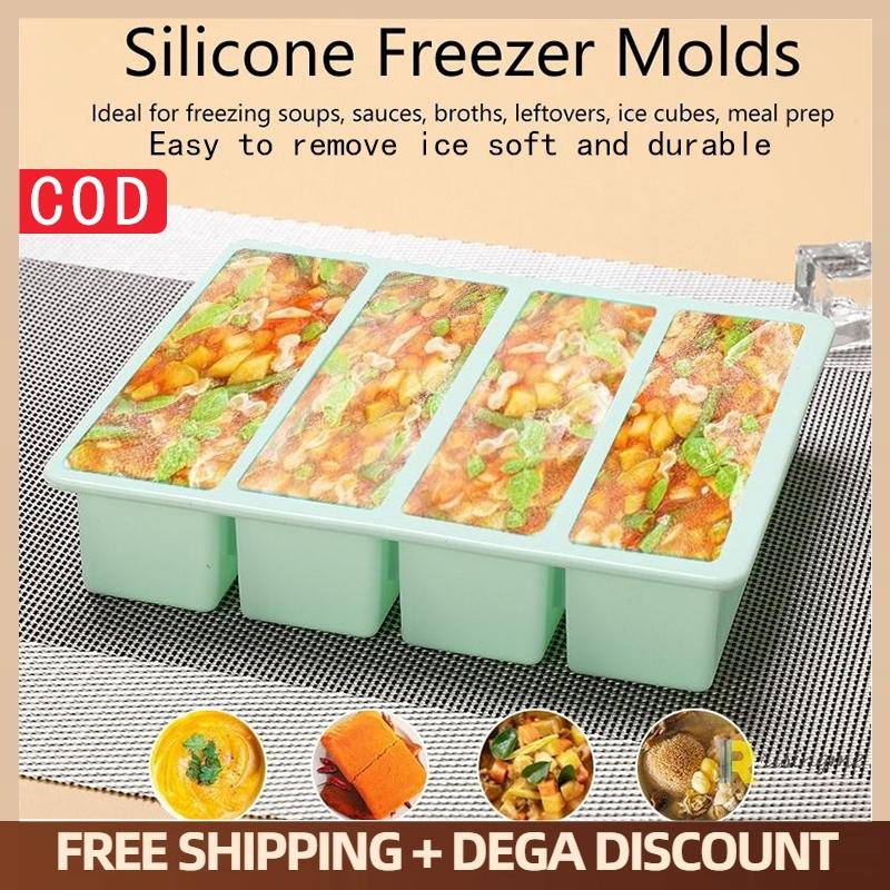 Extra Large Silicone Food Tray - Food Storage Box Large 评论和价格
