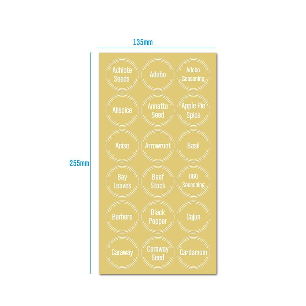 144 Pcs/set Transparent Spice  - Food Storage Name 评论和价格
