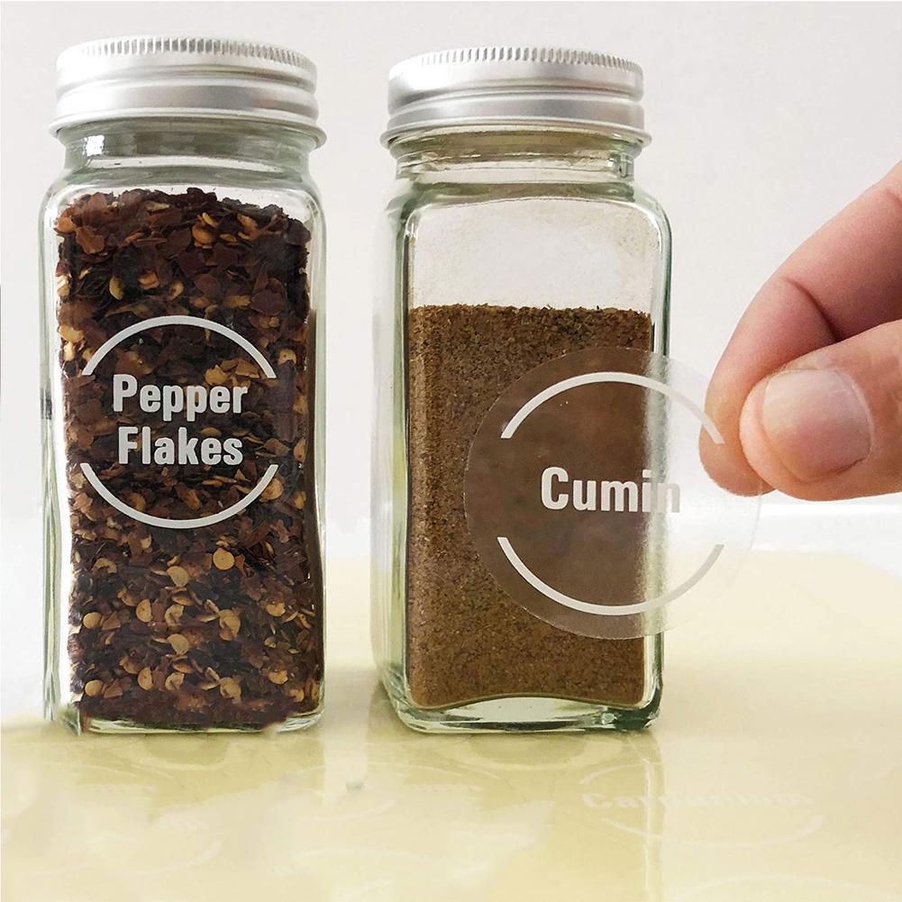 144 Pcs/set Transparent Spice  - Food Storage Name 评论和价格