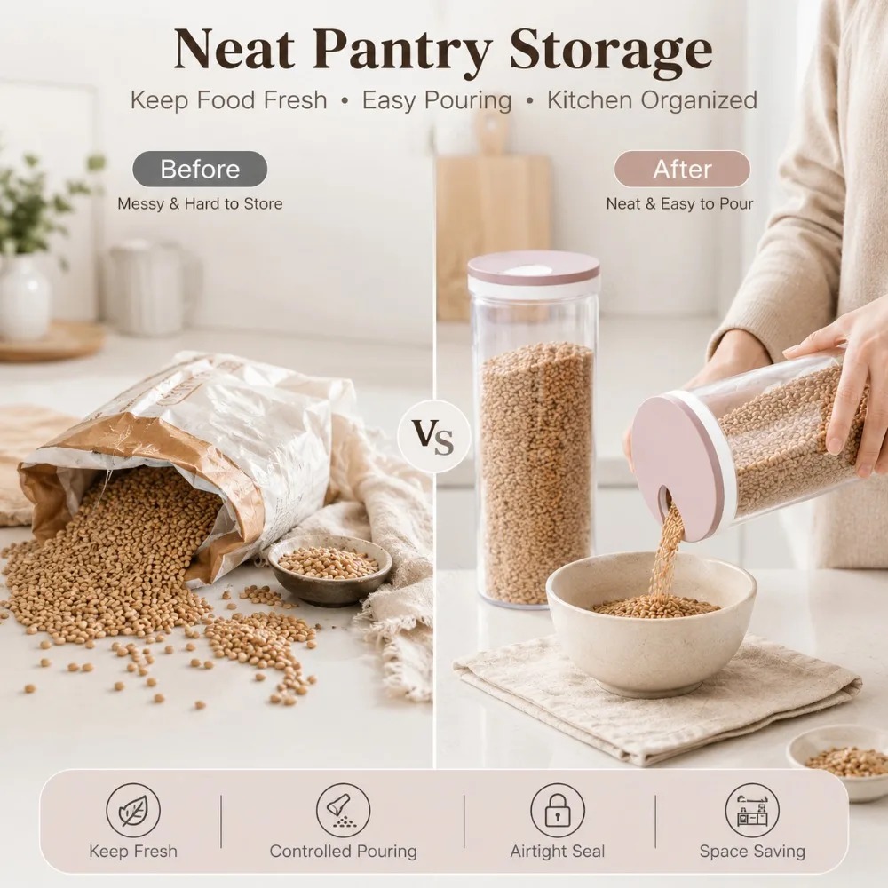 Airtight Noodle Storage Box 1  - Food Storage In Cabinets 评论和价格