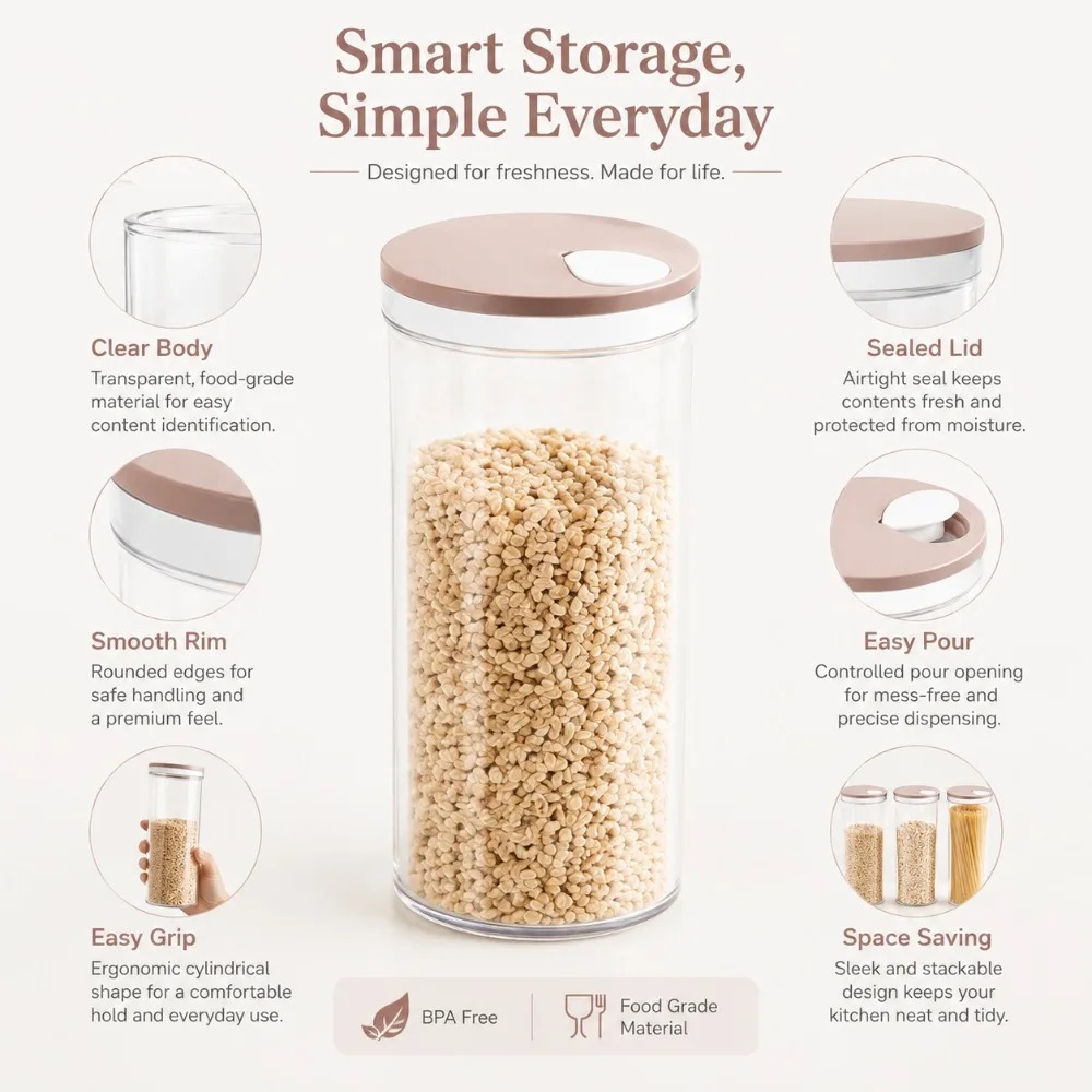 Airtight Noodle Storage Box 1  - Food Storage In Cabinets 评论和价格