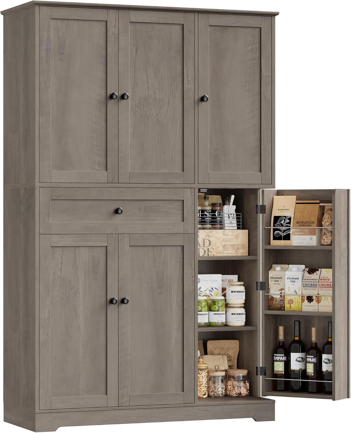 Kitchen Pantry Storage Cabinet - Food Storage In Cabinets 评论和价格