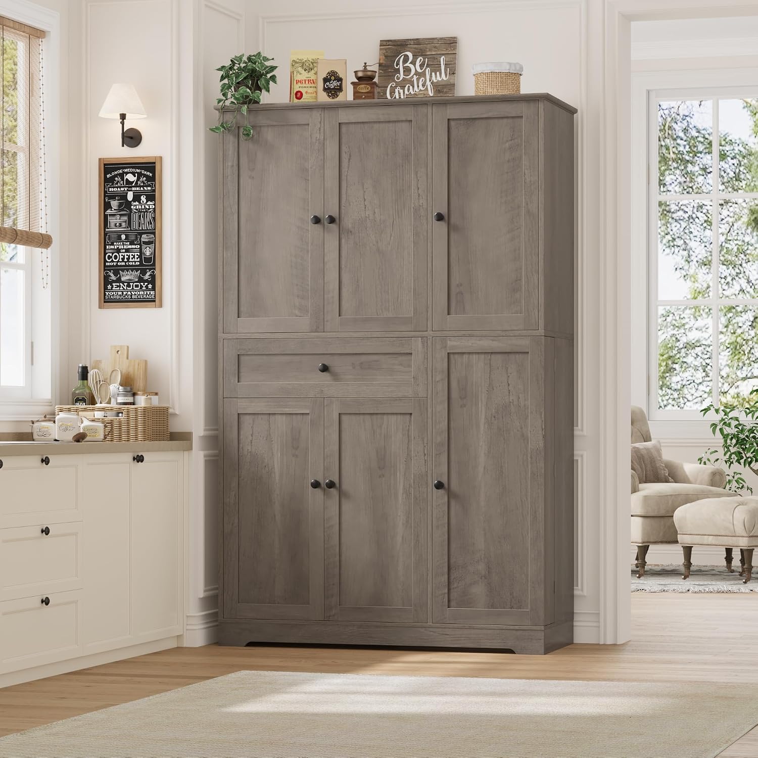 Kitchen Pantry Storage Cabinet - Food Storage In Cabinets 评论和价格