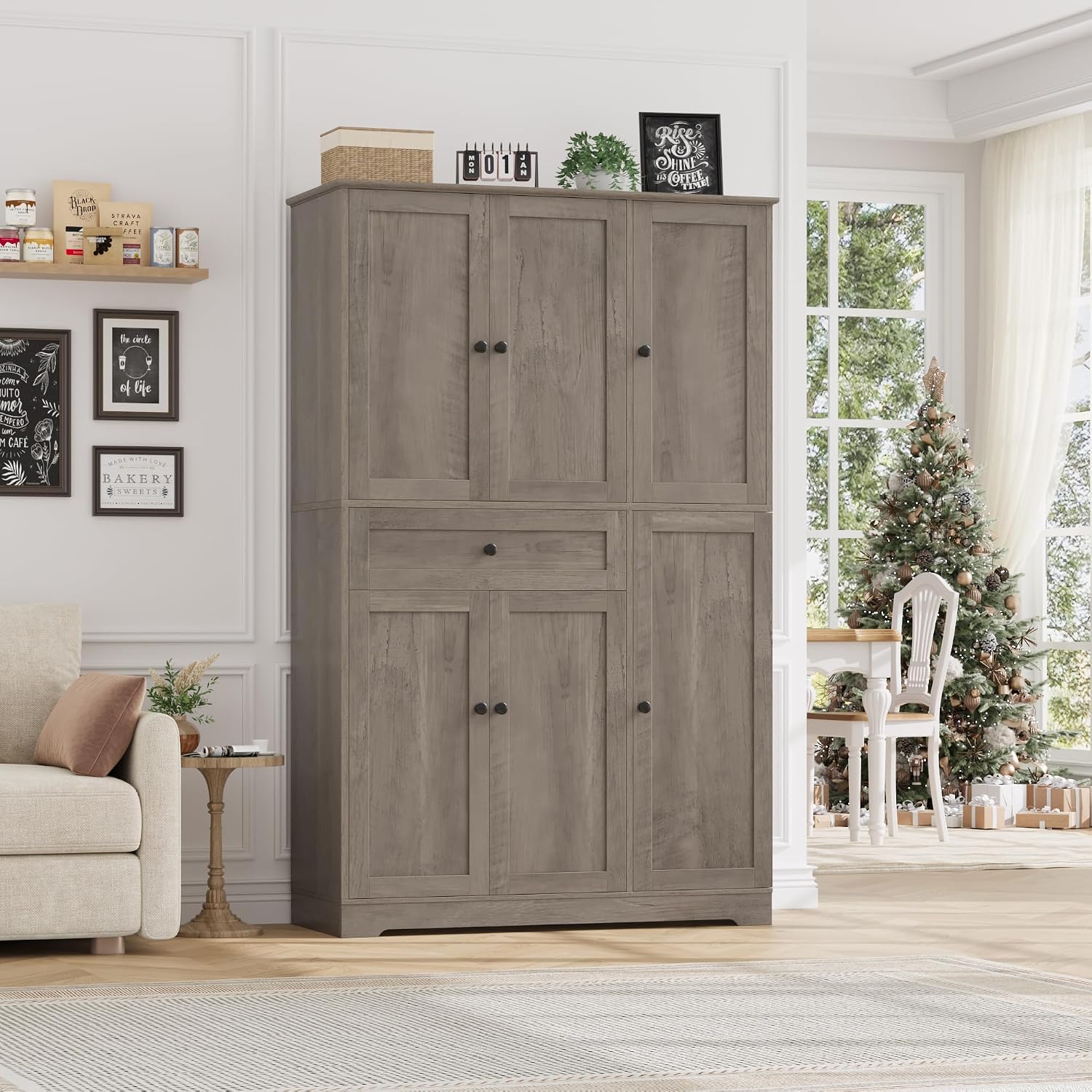 Kitchen Pantry Storage Cabinet - Food Storage In Cabinets 评论和价格