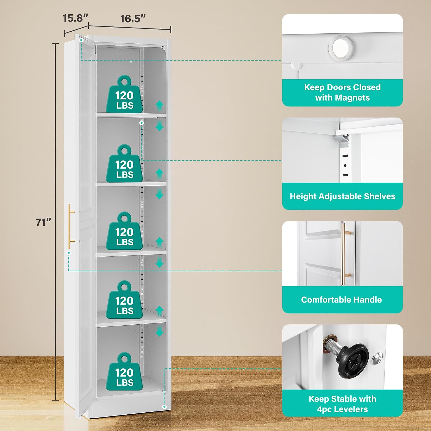 Tall Narrow Storage Cabinet Wi - Food Storage Box Large 评论和价格