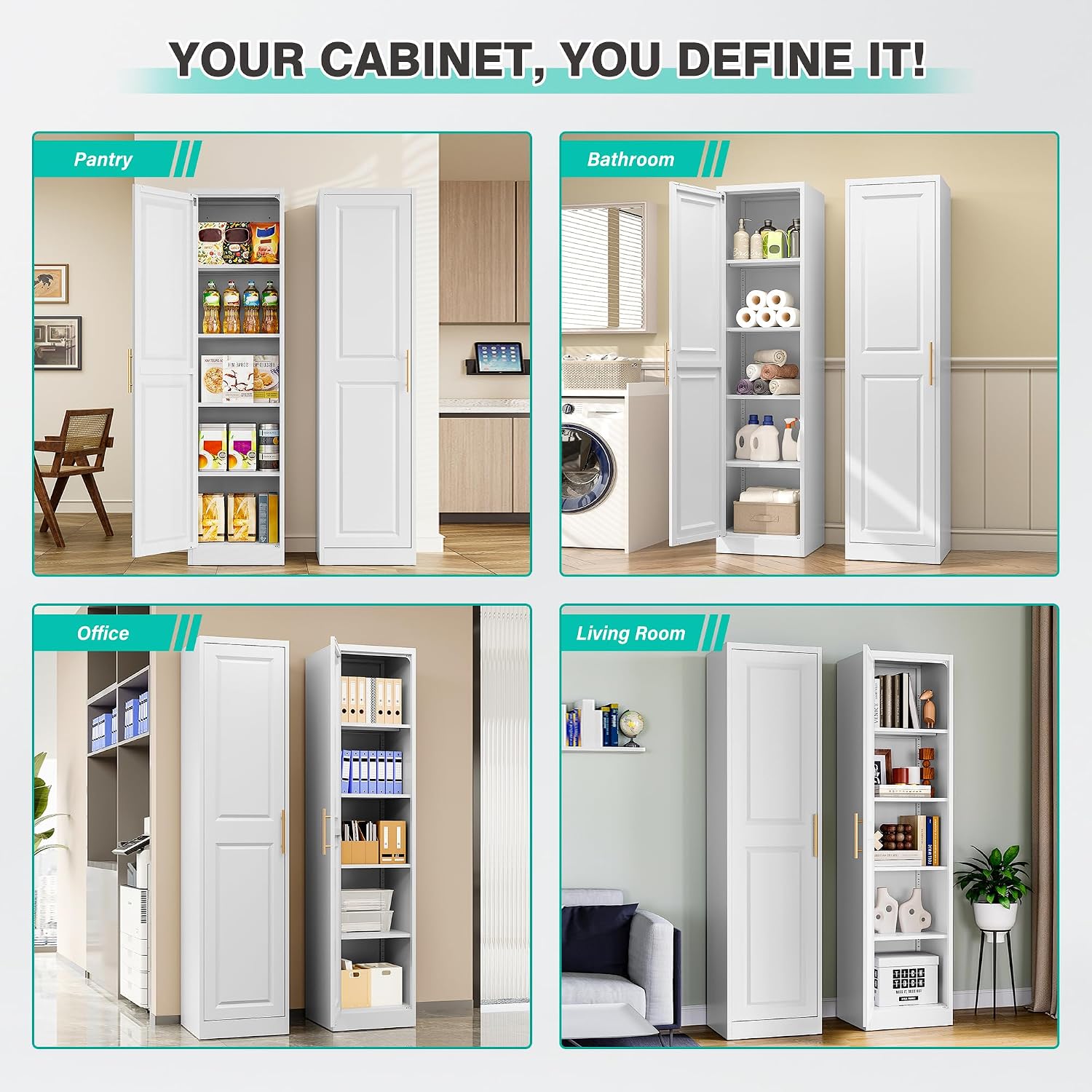Tall Narrow Storage Cabinet Wi - Food Storage Box Large 评论和价格