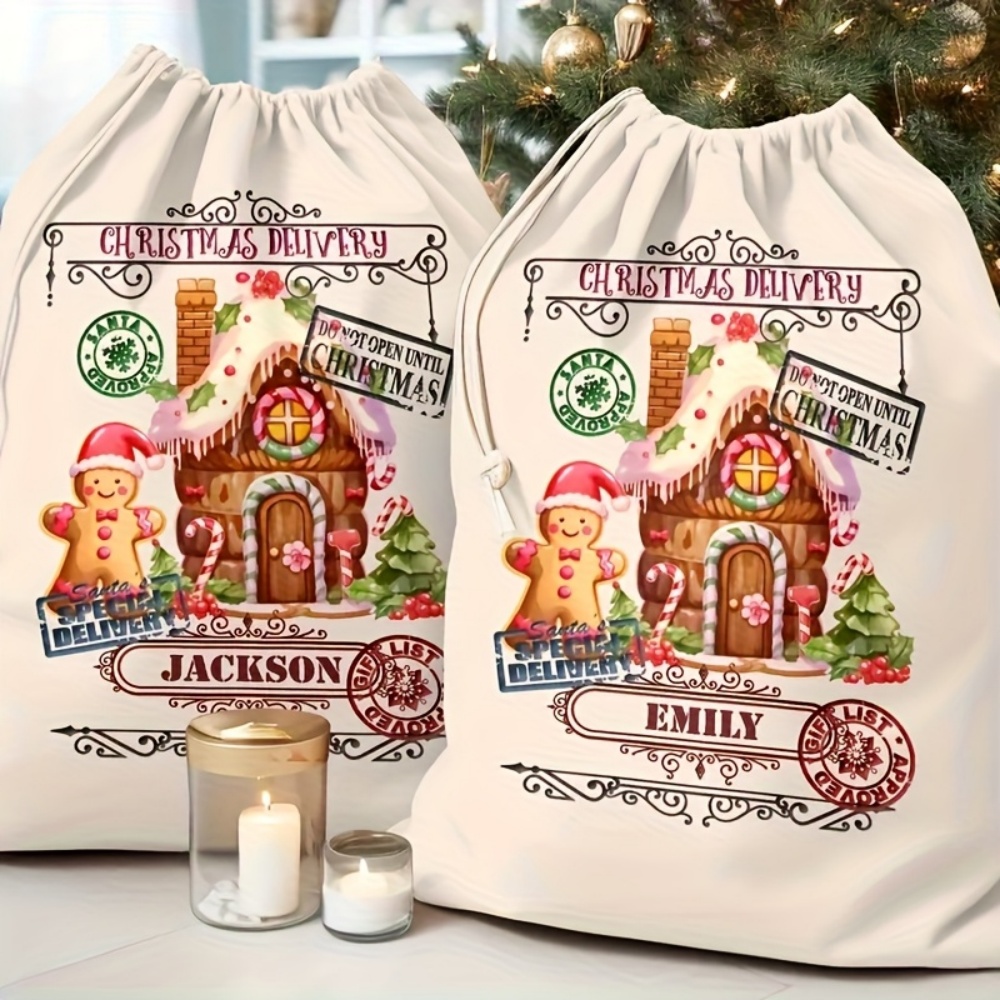 Custom Name Festive Gingerbrea - Food Storage Name 评论和价格
