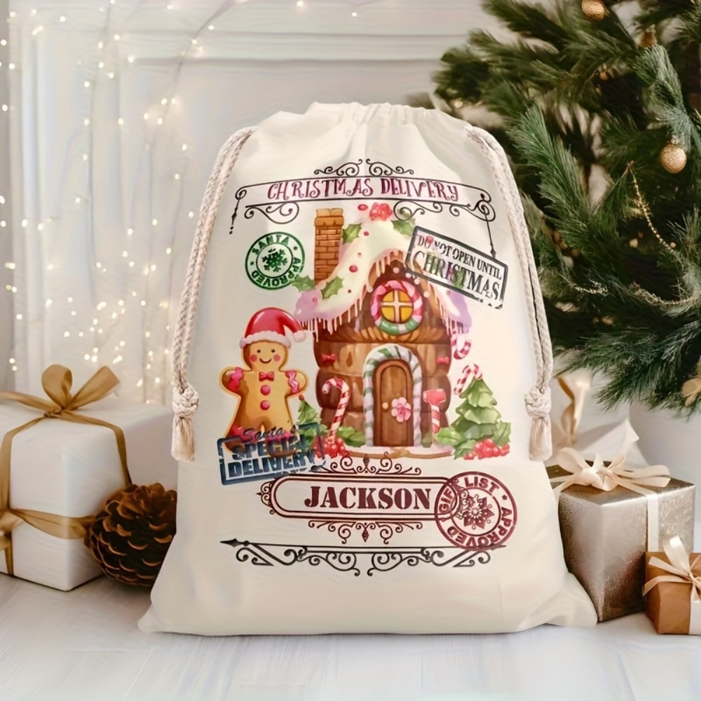 Custom Name Festive Gingerbrea - Food Storage Name 评论和价格