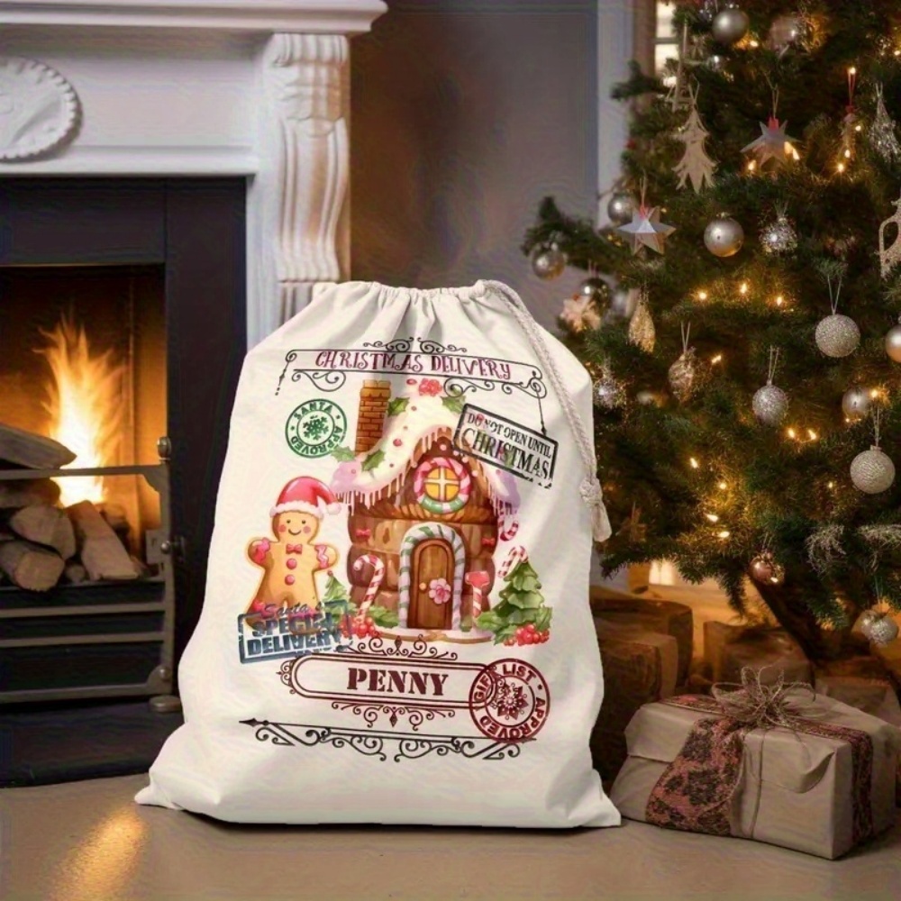 Custom Name Festive Gingerbrea - Food Storage Name 评论和价格
