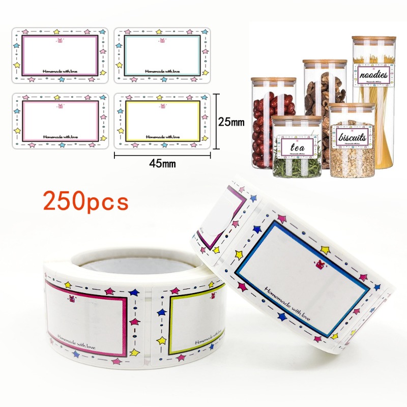 250Pcs/Roll Blank Kitchen Name - Food Storage Name 评论和价格