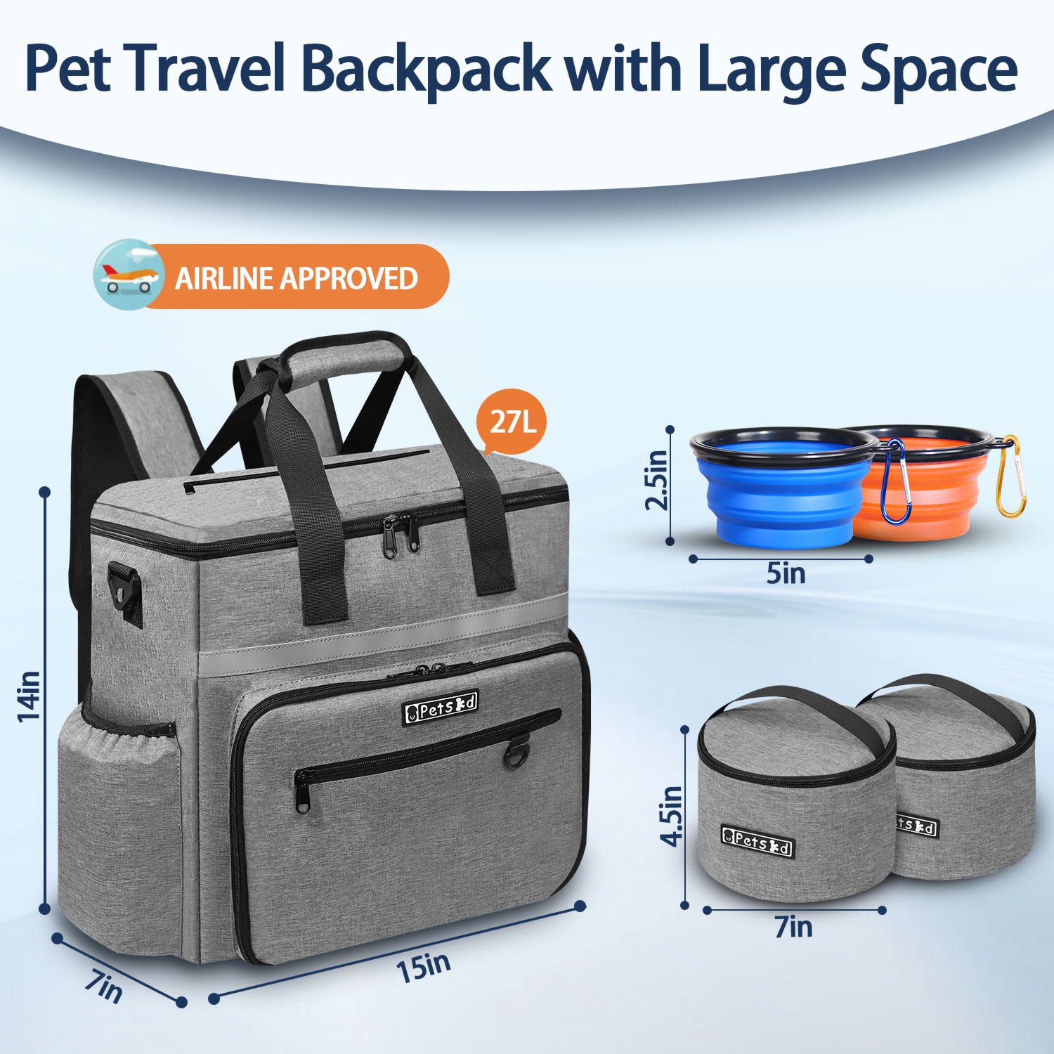 Petskd Outdoor Dog Organizer B - Food Storage Zipper Bags 评论和价格