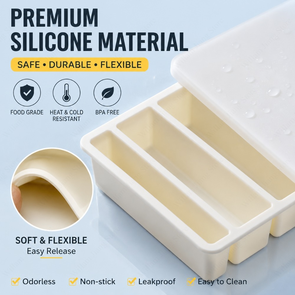Durable Silicone Freezing Tray - Food Storage In Cooler 评论和价格