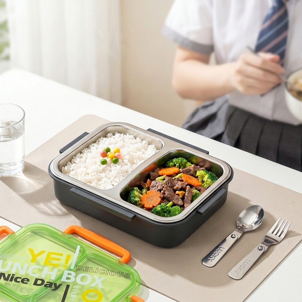 Microwavable 304 Stainless Ste - Food Storage With Dividers 评论和价格