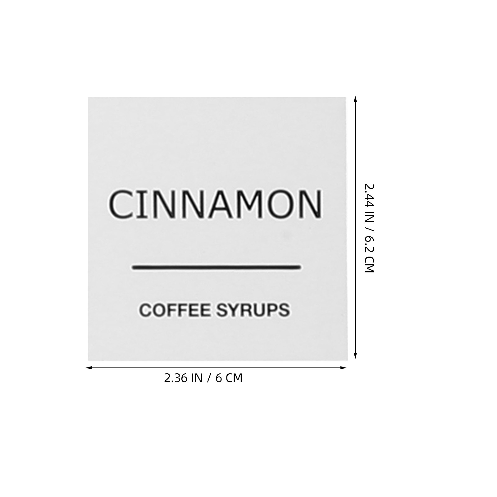 3 Sheets Plastic Coffee Syrup  - Food Storage Jar Labels 评论和价格