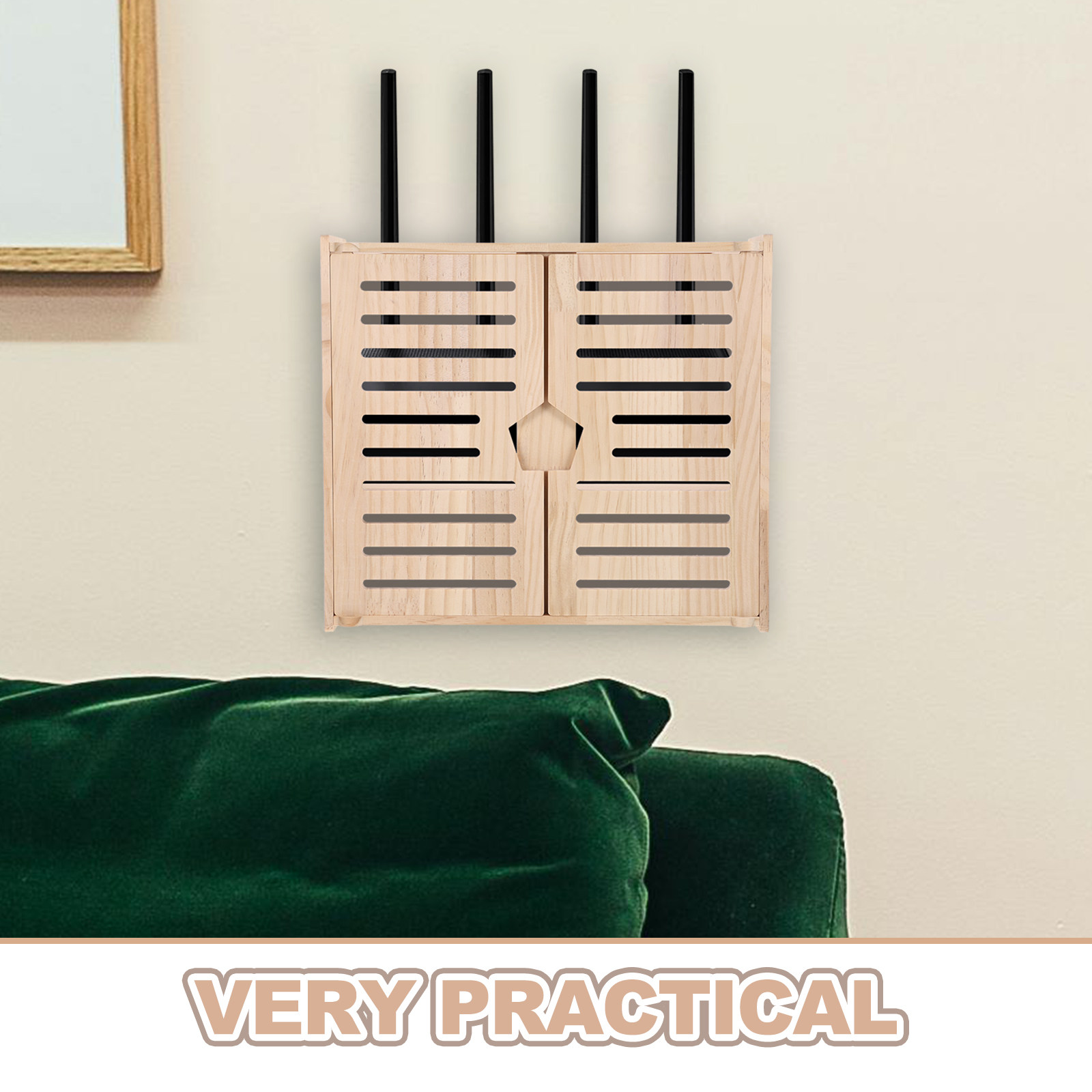 Natural Wood Router Storage Ca - Food Storage In Cabinets 评论和价格