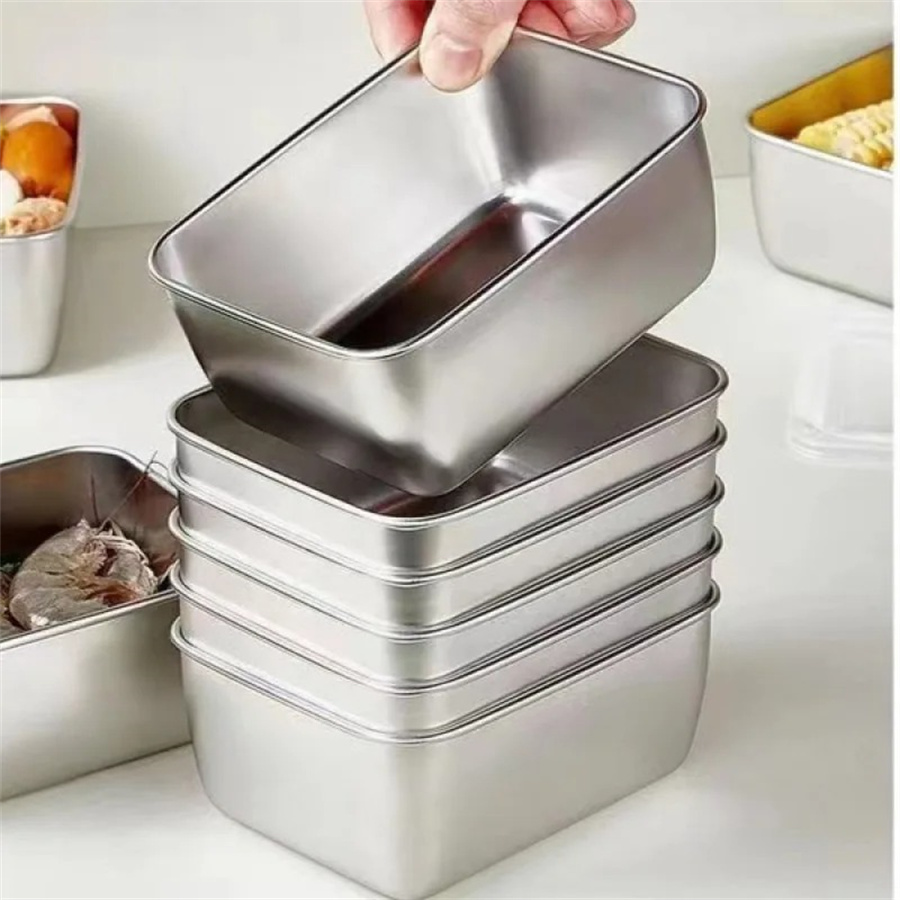 1/3/5pcs Stainless Steel Food  - Food Storage Stainless Steel 评论和价格