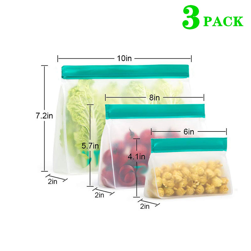 Reusable Food Storage Bag Upgr - Food Storage Zipper Bags 评论和价格